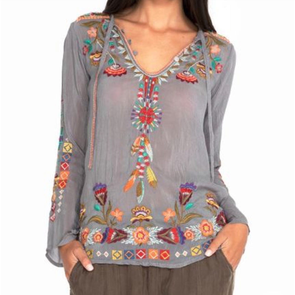 Johnny Was Free Spirit Blouse - XL 🍁🍂🪶🎃🦃